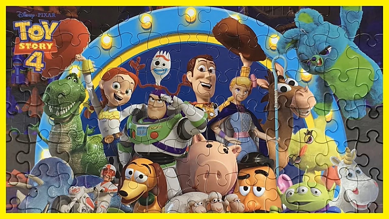 Toy Story 4 Jigsaw Puzzle For Kids Forky Ducky Bunny - トイストーリー パズル 子供向け - rompecabezas toy story