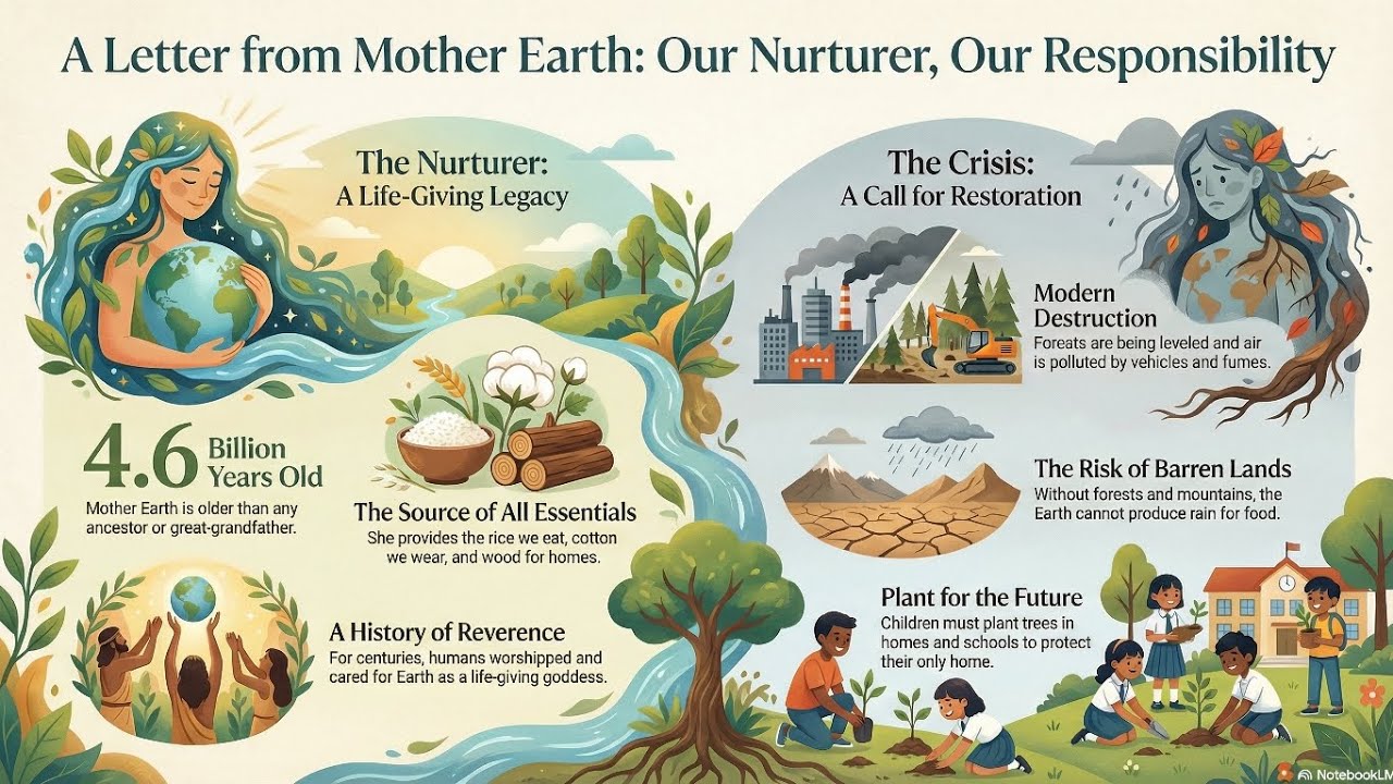 A Letter from Mother Earth Explanation| Class 7 English Unit 8 (B) | Telangana SCERT Syllabus 
