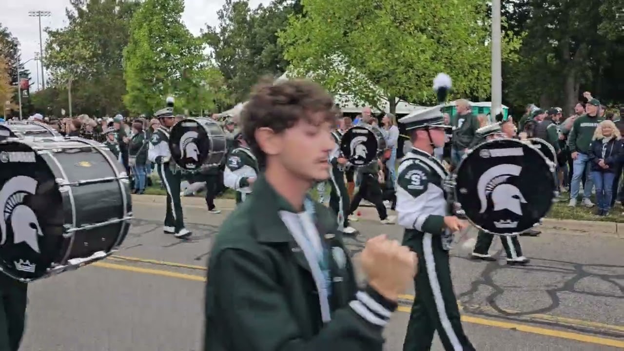 Band March to MSU vs Boston College 9/6/2025