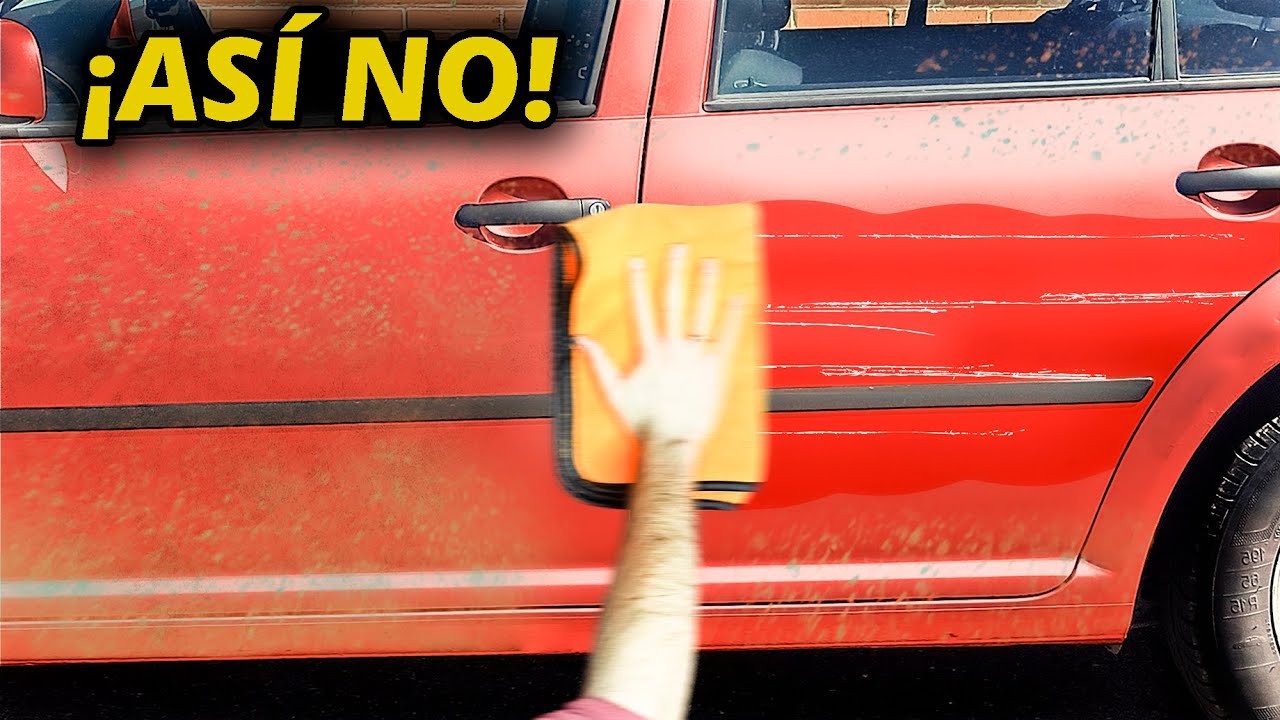 &iquest;C&oacute;mo lavar un coche en SECO Correctamente sin rayar? 👉SIN AGUA, a Mano F&aacute;cil y Barato