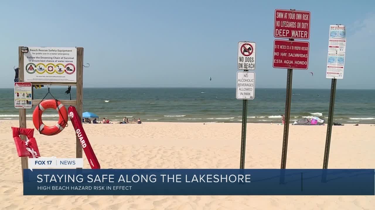 National Weather Service issues beach hazard warning for Muskegon Co. until 11 p.m.