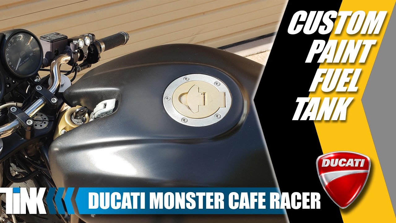 Custom Painted Ducati Monster Fuel Tank – Cafe Racer Build