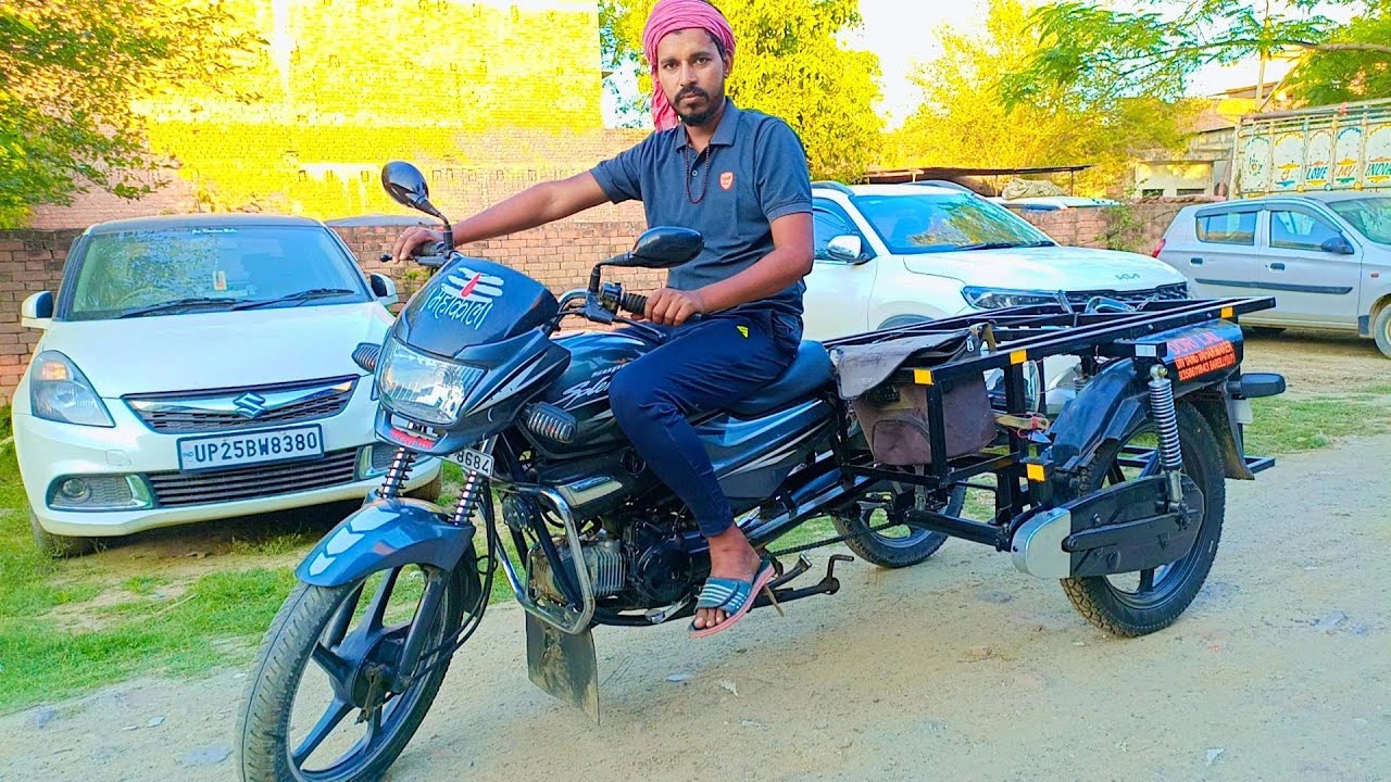 motorcycle trolley jugaadजुगाड बाइक..... बाइक मे बनवाये अपने मतलब की जुगाड   bike par jugaad