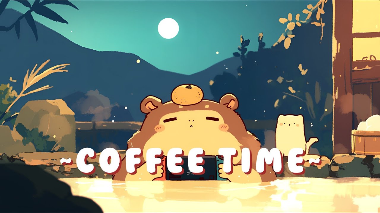 [60 Minutes] Capybara Chill Station | Chill Jazz Beats to Relax/Study 🦫 🎵 ✨