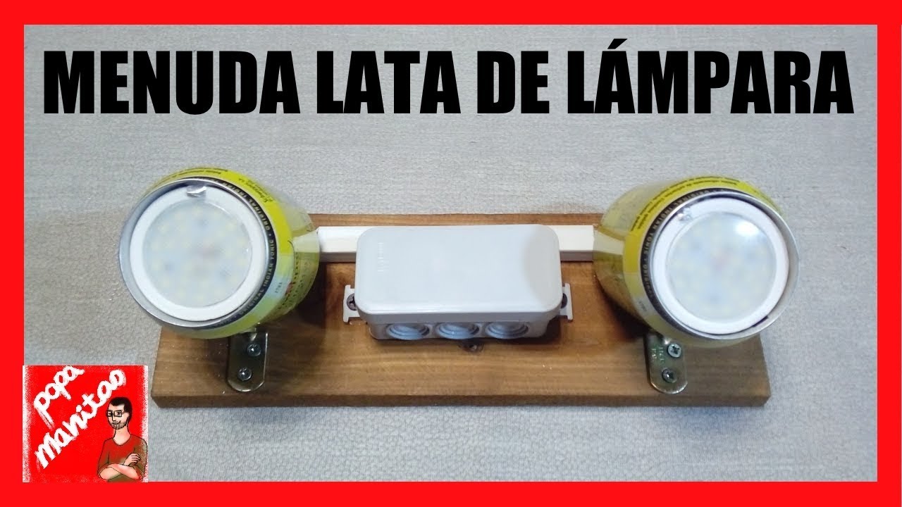 Hacer una lámpara con latas