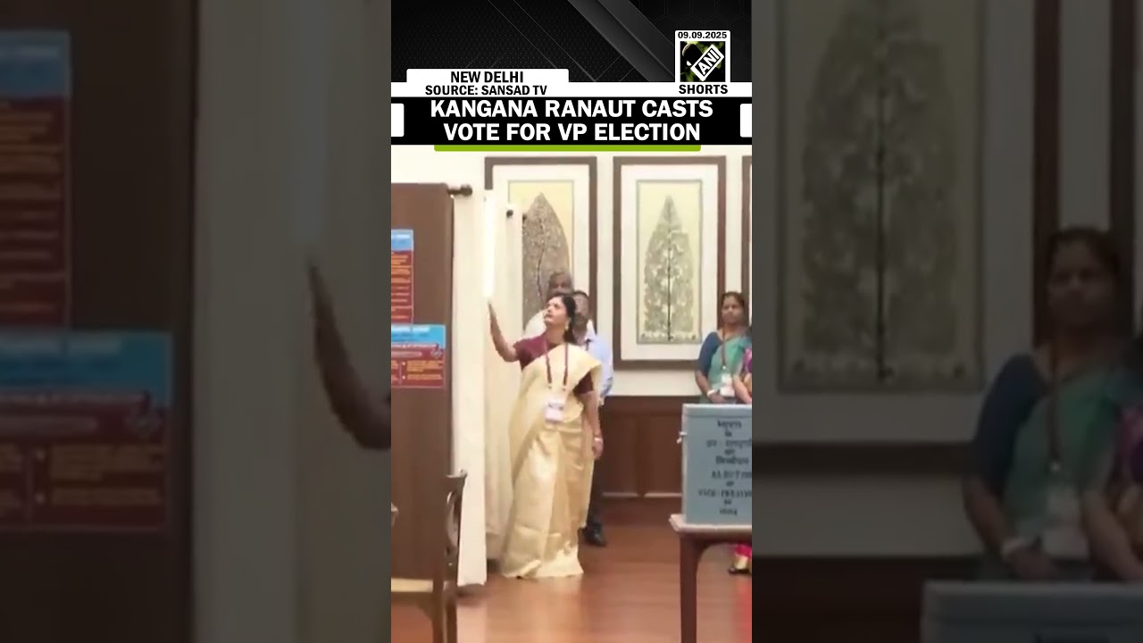 VP Polls: BJP MP Kangana Ranaut casts her vote