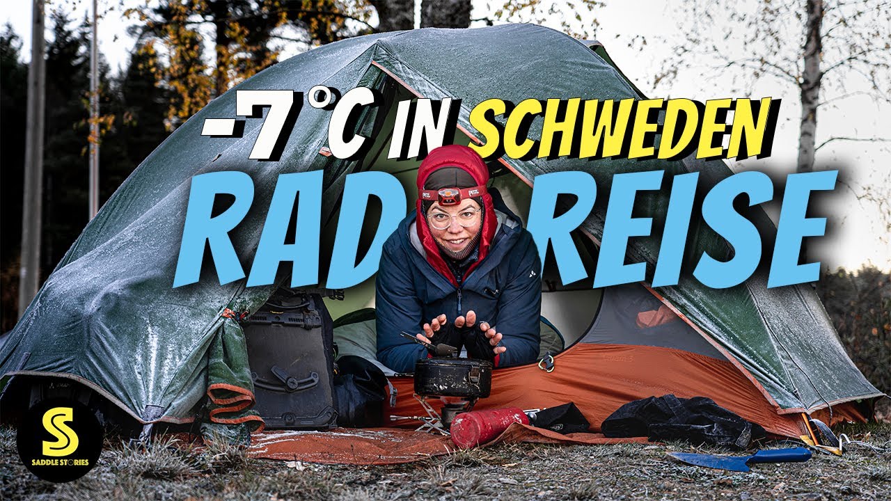 Zelten bei -7° in SCHWEDEN! Unsere RADREISE ans NORDKAP & zurück. EP10