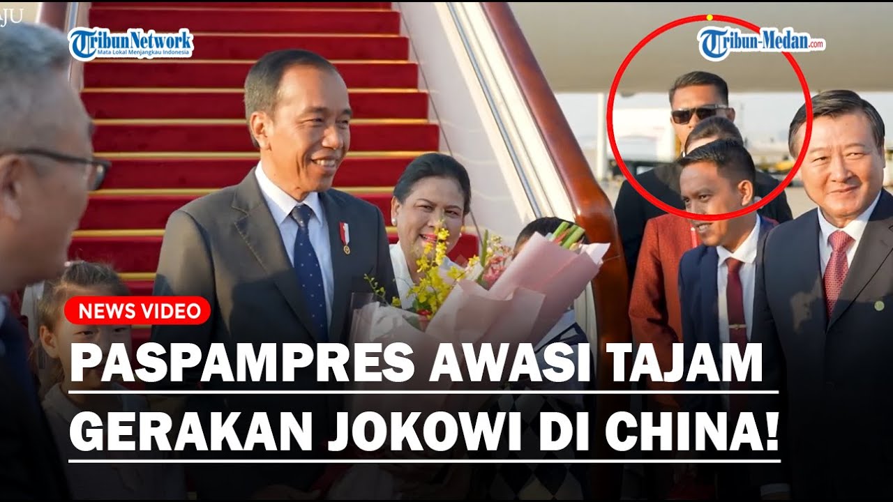 PASPAMPRES Bercakamata Hitam Awasi Tajam Jokowi saat Dijamu Delegasi China, Ikuti Langkah Presiden!