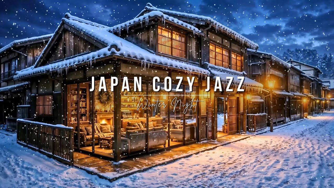 Уютное зимнее джаз-кафе ❄️ Мягкий джаз для отдыха, учёбы и спокойных ночей