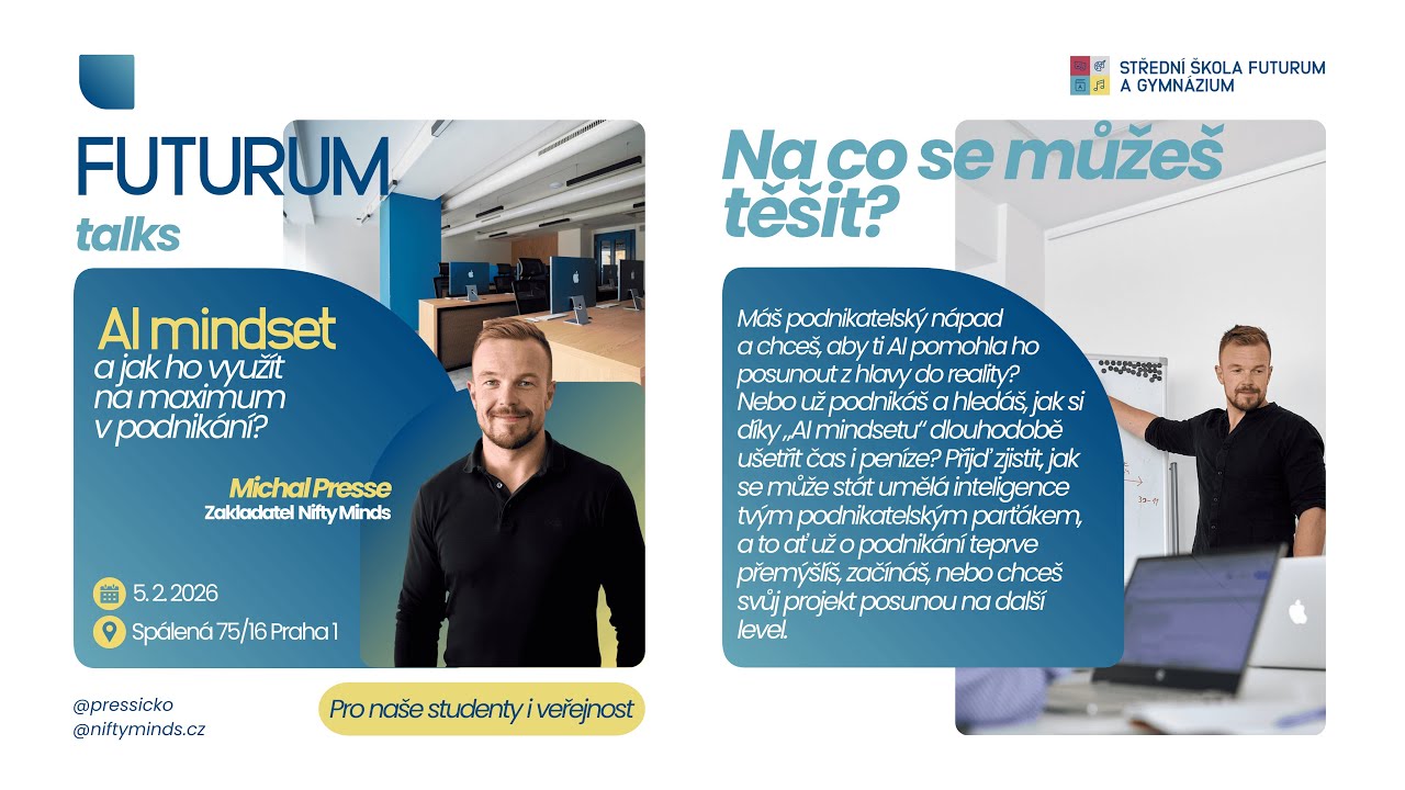 AI mindset a jak ho využít na maximum v podnikání? Michal Presse I FUTURUM Talks