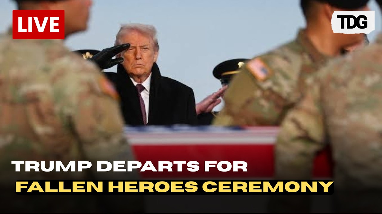 LIVE: Trump Departs for Ceremony Honoring Four U.S. Soldiers Killed in Iran War