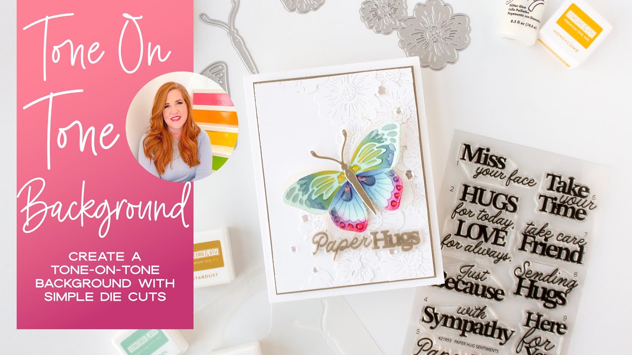 Tone on Tone Die Cut Background - Creating Tons of Texture With Simple Die Cuts