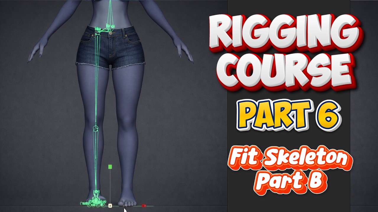 Rigging with Advanced Skeleton - Part 6 - Assembling Fit Skeleton Part B