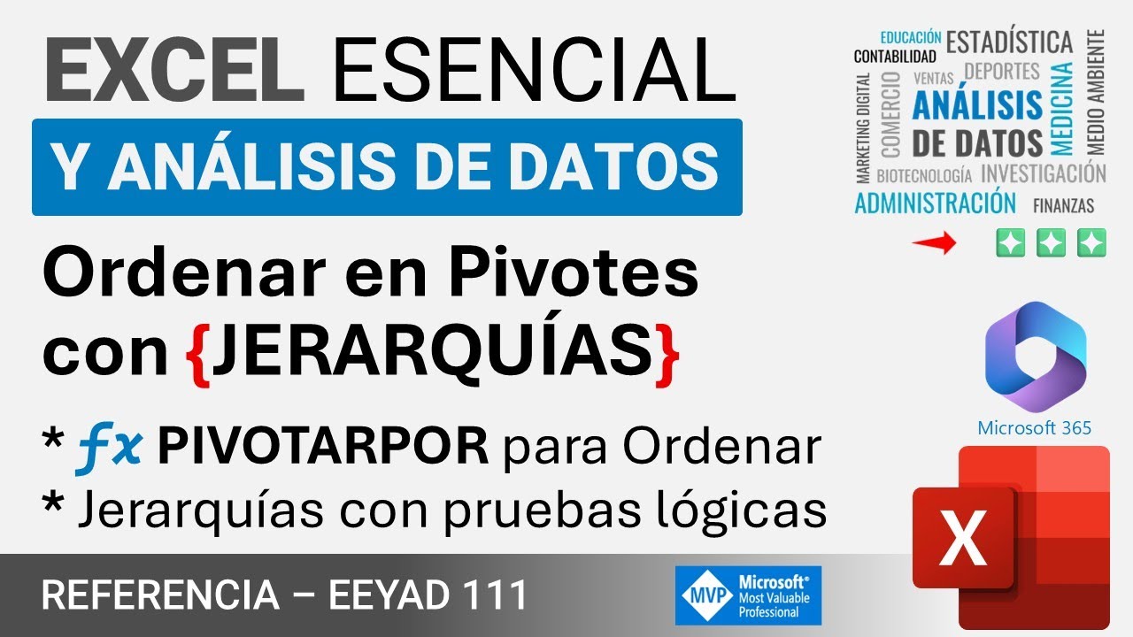 Usar una JERARQUÍA para Agrupar datos y ordenar sin eliminar con PIVOTARPOR
