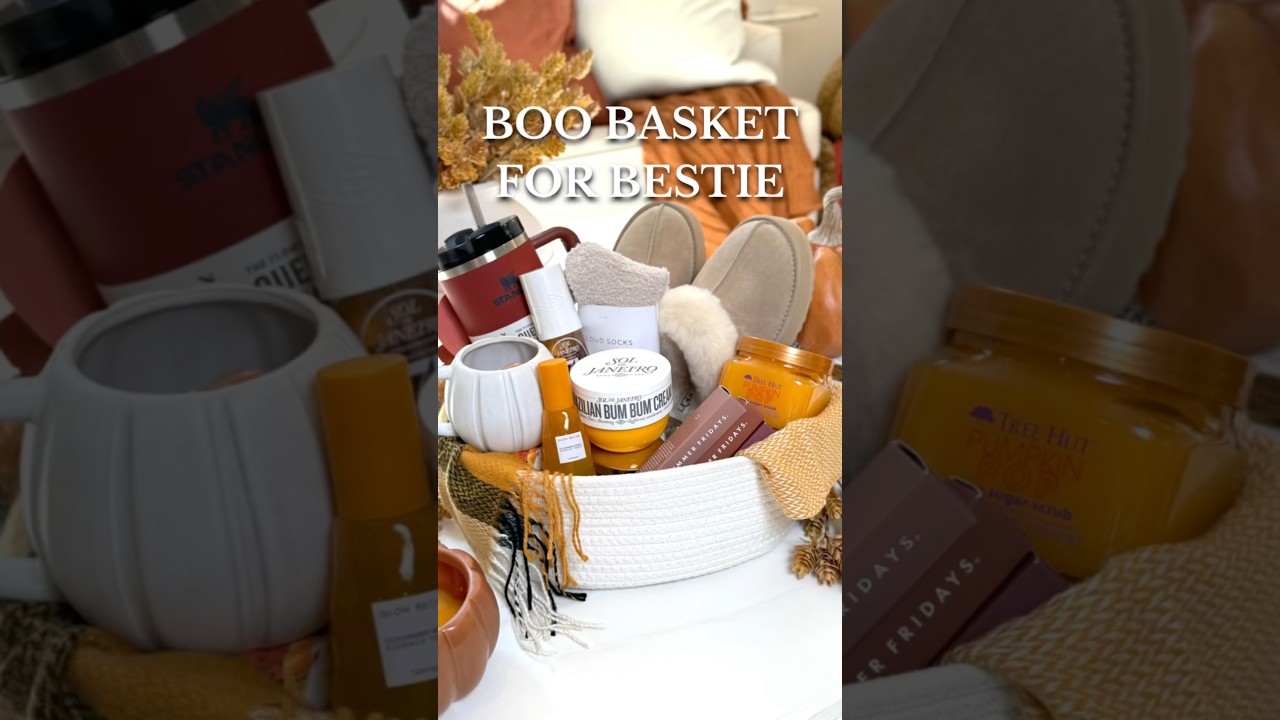 Boo Basket For Her 🤩 #boobasket #fall #beautycare #halloween #giftideas #giftbasket #fyp #diygift