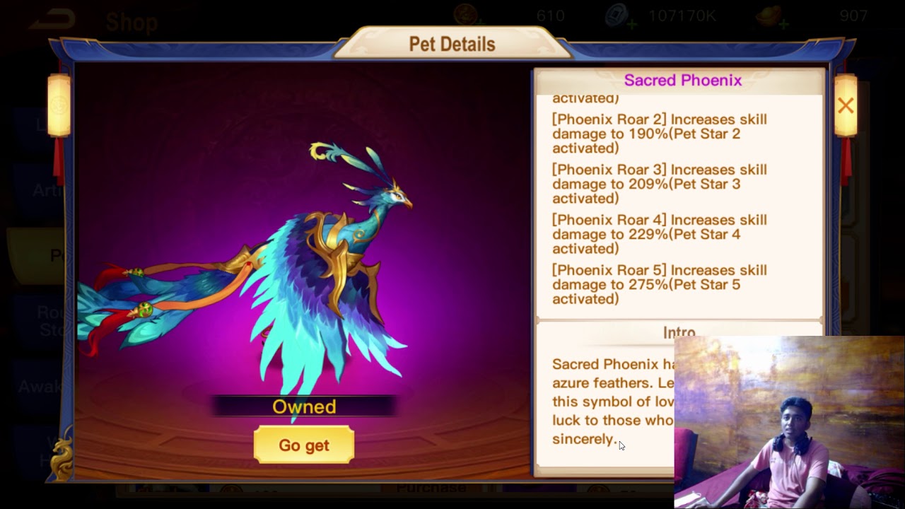 Sacred Phoenix - Pet - Dynasty Heroes Legend Of SamKok Indonesia - Part 208