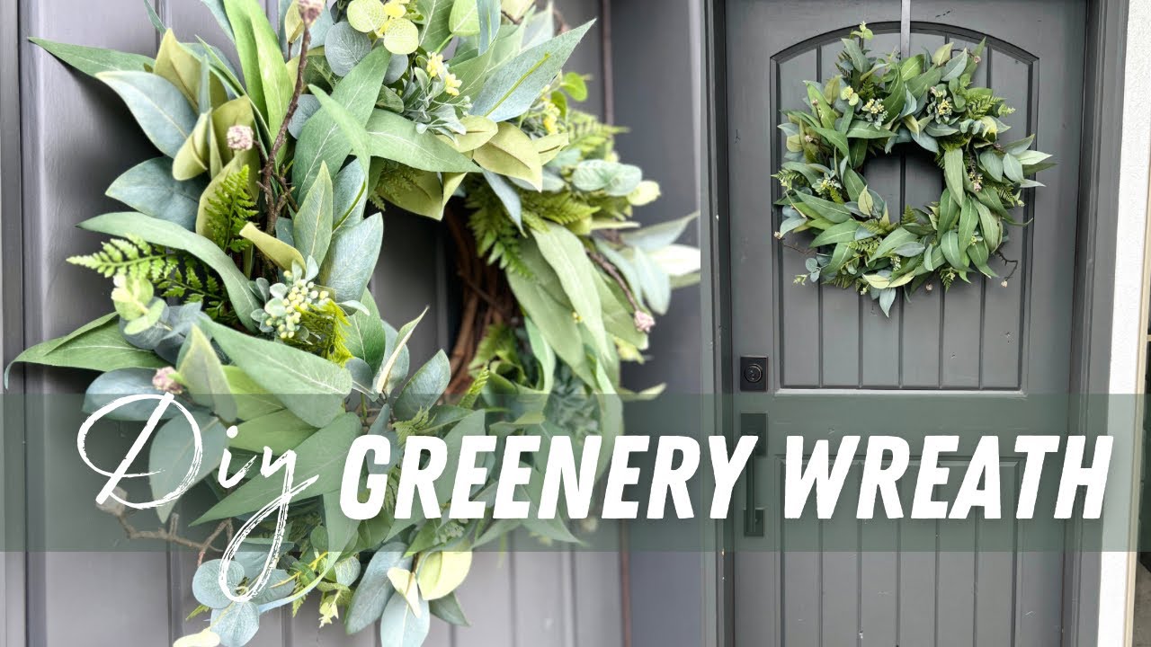 How to make a year round greenery wreath! 🌿 Beginner wreath making tutorial