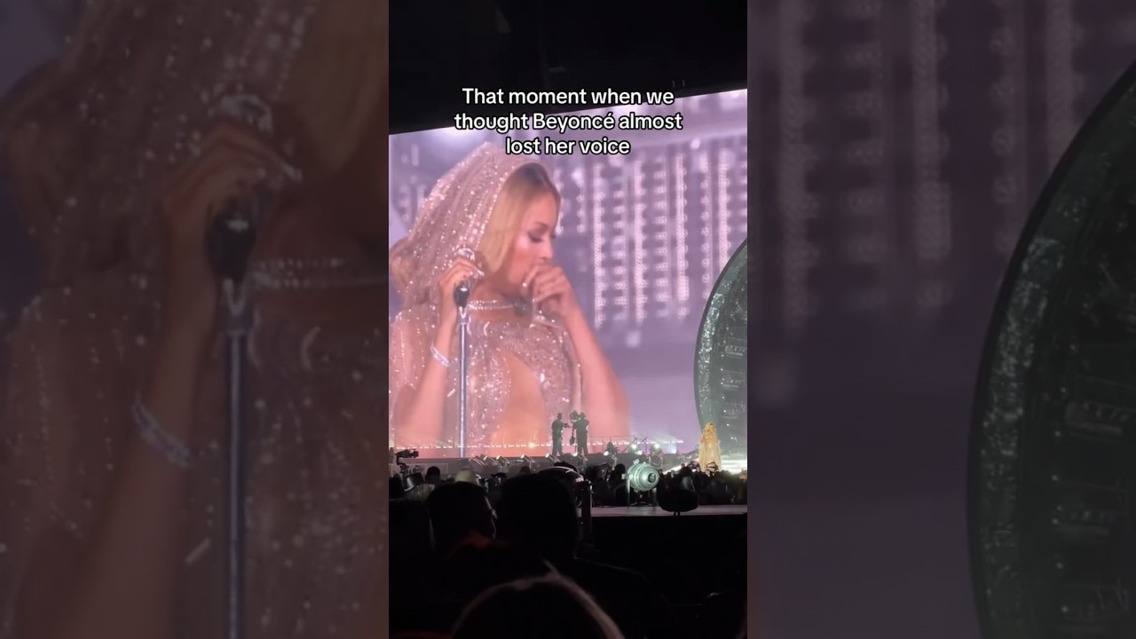 When Beyonc&eacute; almost lost her voice 🥺 #shorts