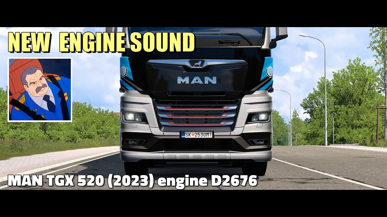ETS2 | MAN TGX 520 (2023) engine D2676 (by Kriechbaum) Euro Truck Simulator 2 2K
