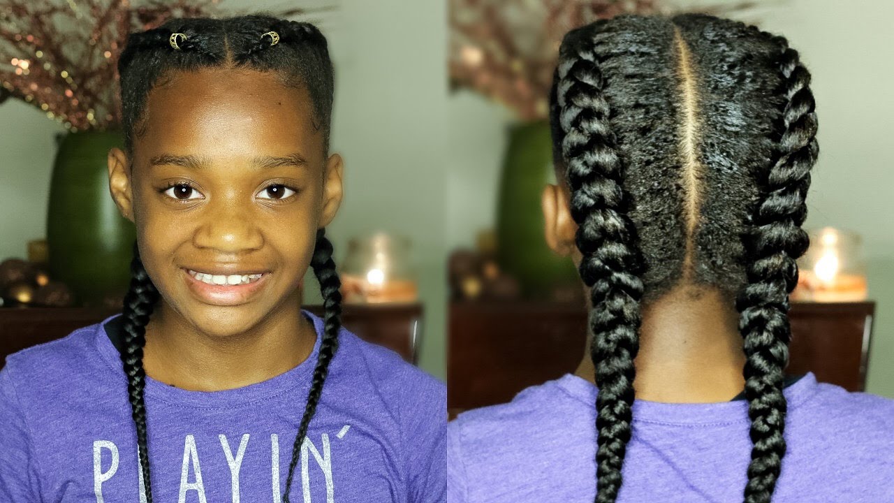 Twin French Braids using Clip-In Extensions | MissKenK