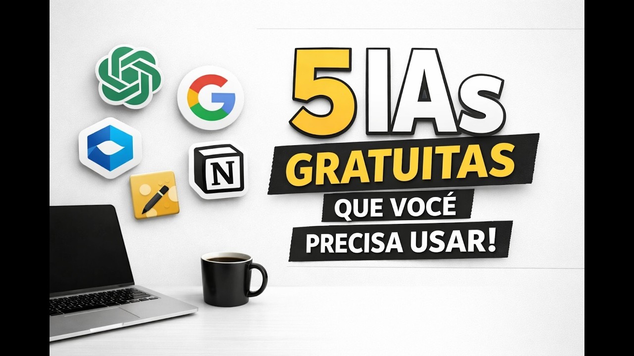 5 IAs Gratuitas Que Você Precisa Começar a Usar Hoje (Com Prompts Prontos)