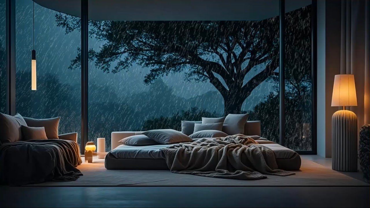 The Secret to Sleep Well with Torrential Rain & Thunder Growled on a Rickety Tin Roof in the Bedroom