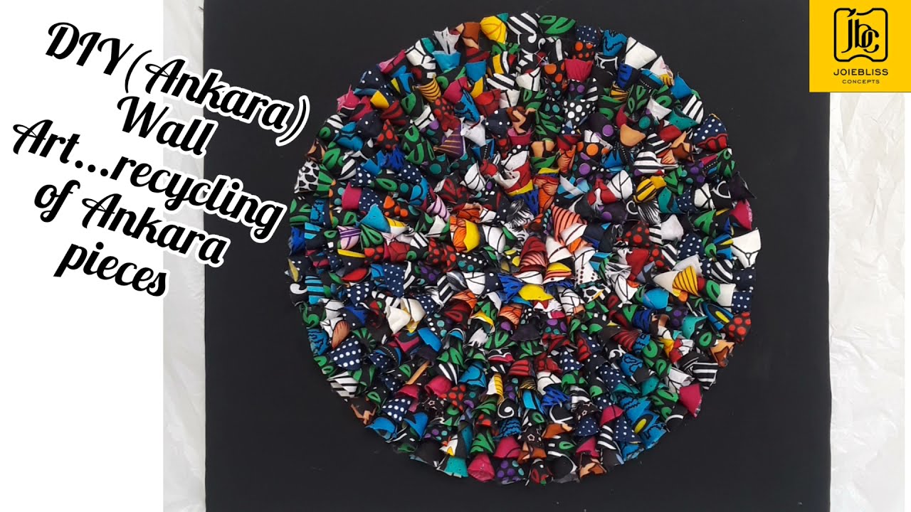 How to DIY Ankara Wall Art. Recycling of Ankara Pieces. Ankara works