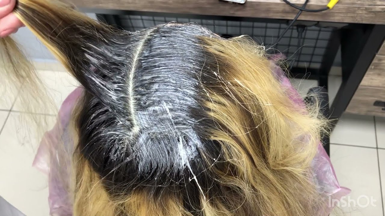 Turuncu sarıdan temiz bir ombreye /clean blonde hair from orange blonde