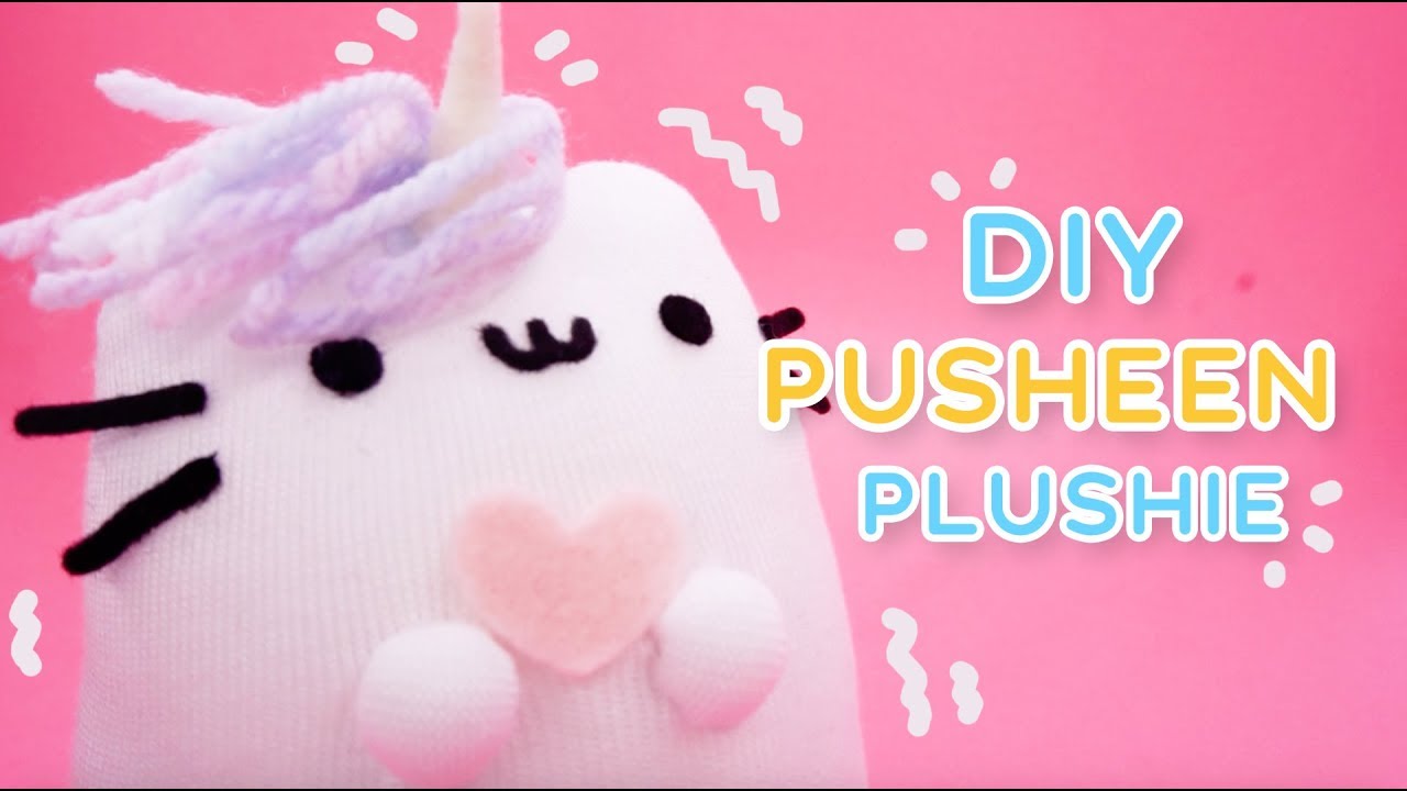 DIY PUSHEEN PLUSHIE | KAWAII SOCKS PLUSHIE | PUSHEENICORN