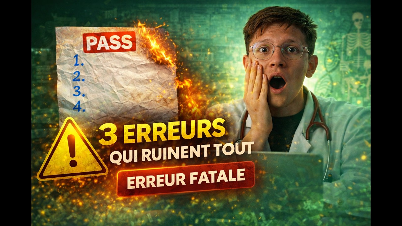 3 ERREURS qui détruisent tes SEMAINES de RÉVISIONS en PASS 🤔