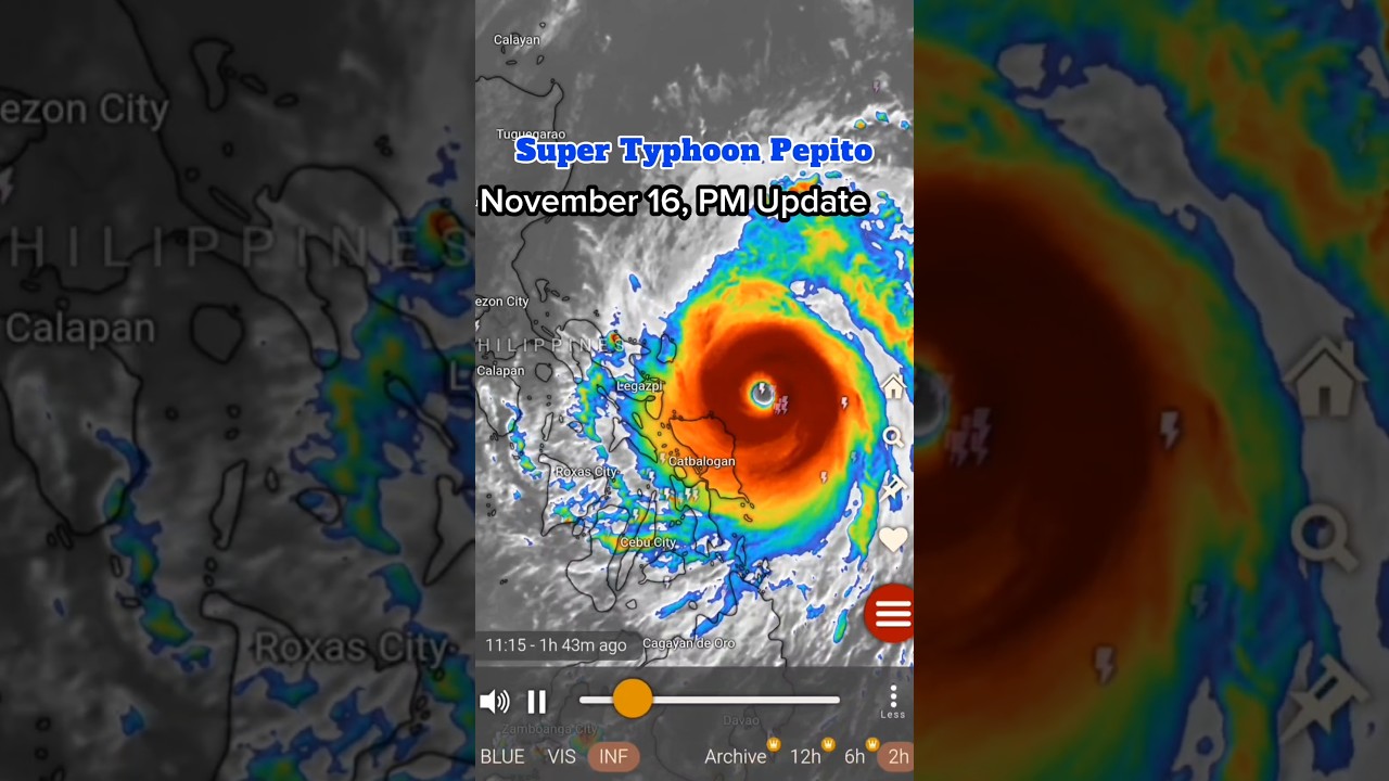 Weather Update | November 16, 2024 | Super Typhoon Pepito (Super Bagyo) #pepitoph #supertyphoon
