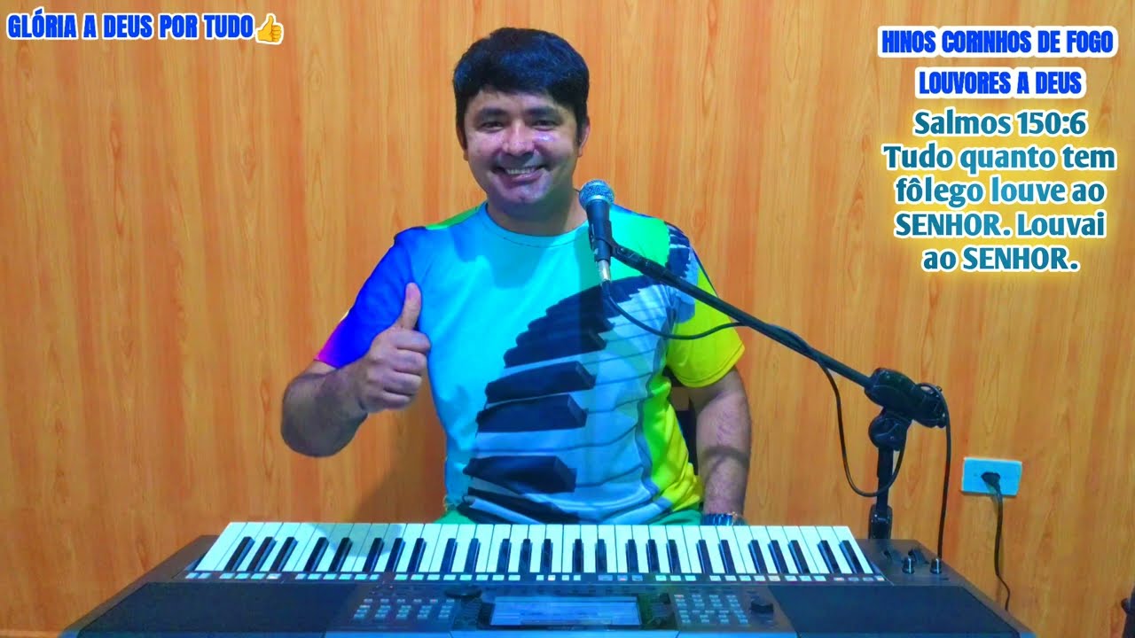 Tedy Siqueira Louvando a DEUS Hinos Corinhos de Fogo em Ritmo de forró Animado transmissão Ao vivo 🎹