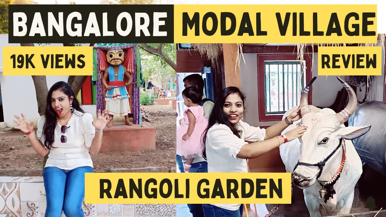 Model Village 🏡 || Rangoli Garden Bengaluru #modelvillage #rangoligarden #bengaluru #banglore #park