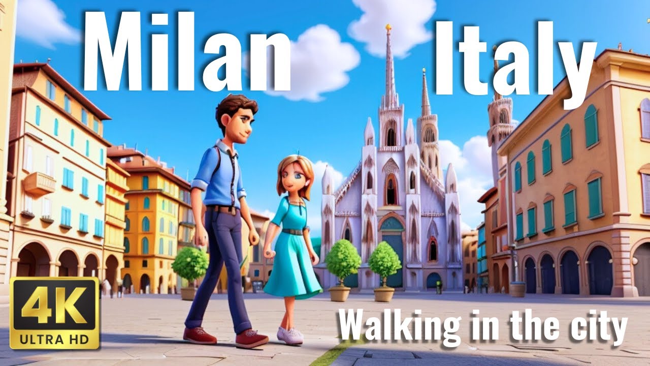 MILAN ITALY 🇮🇹 relaxing walk trip, 4K  PIAZZA DEL DUOMO Cathedral Square