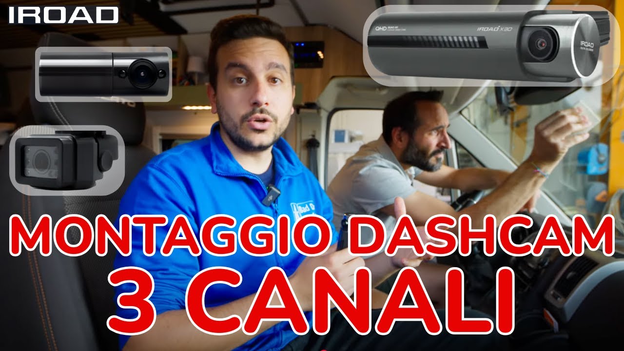 TUTORIAL installazione DASHCAM su camper, motorhome, van camperizzato - Montaggio 3ch STEP BY STEP