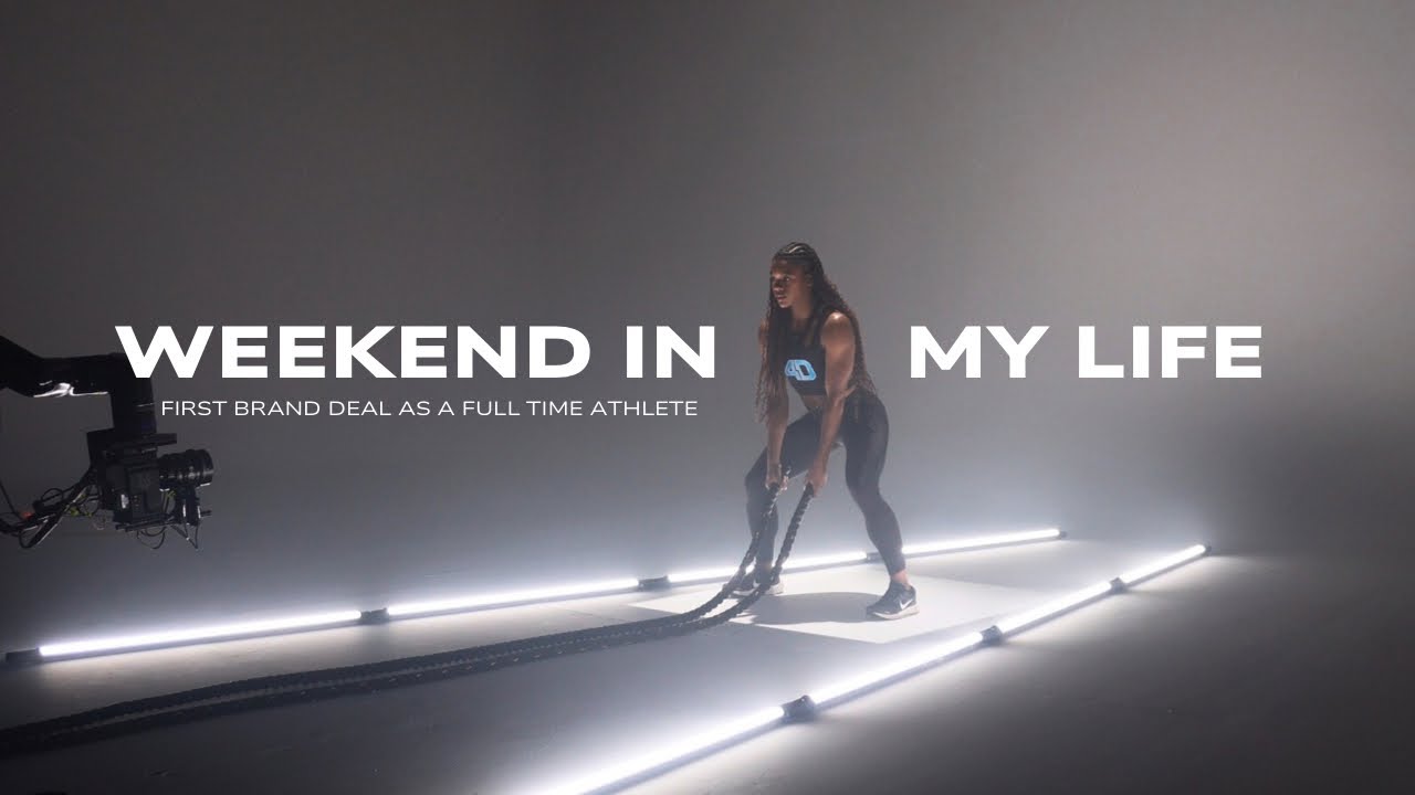 WEEKEND IN MY LIFE AS A FULL TIME ATHLETE | productive weekend, first brand deal, travel, photoshoot