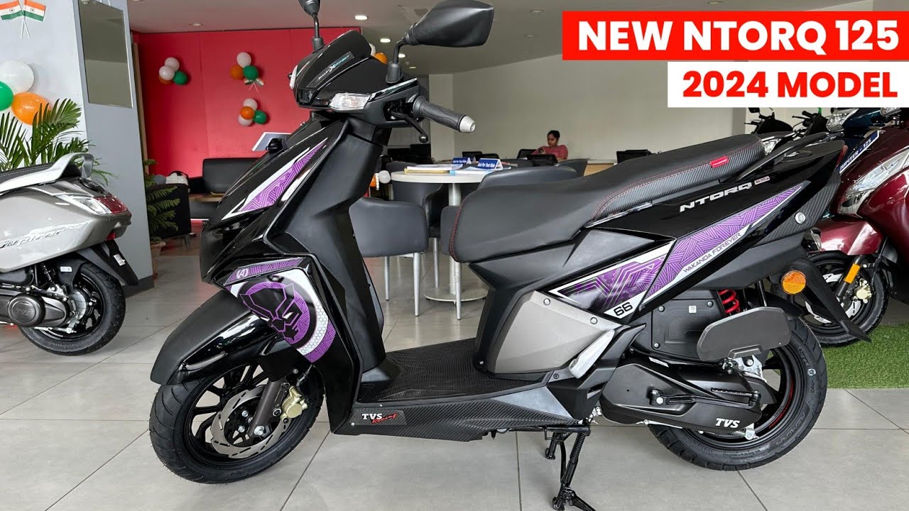 2024 Tvs Ntorq 125 New Model Review💥 | New Price | Ntorq 125 Black Panther | Mileage | Top Speed