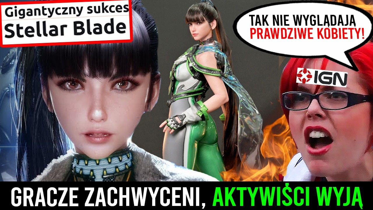 ZBYT ŁADNA BOHATERKA i POSTĘPOWE ŁZY 🤣 Ogromny sukces Stellar Blade na PC