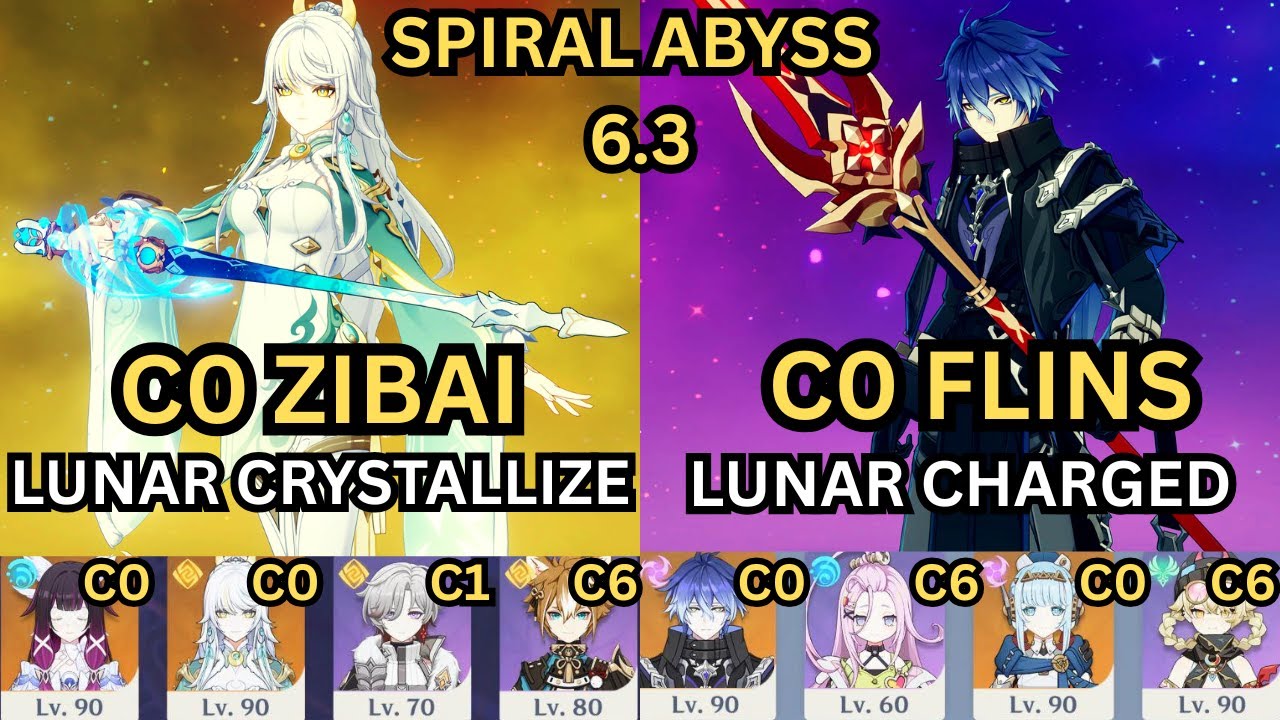 C0 Zibai & C0 Flins | Spiral Abyss 6.3 | Genshin Impact