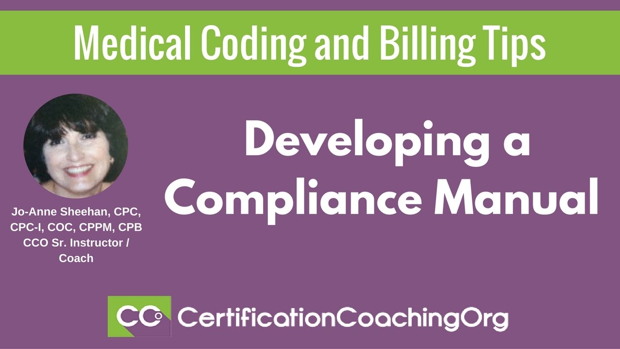Medical Coding and Billing Tips |  Developing a Compliance Manual