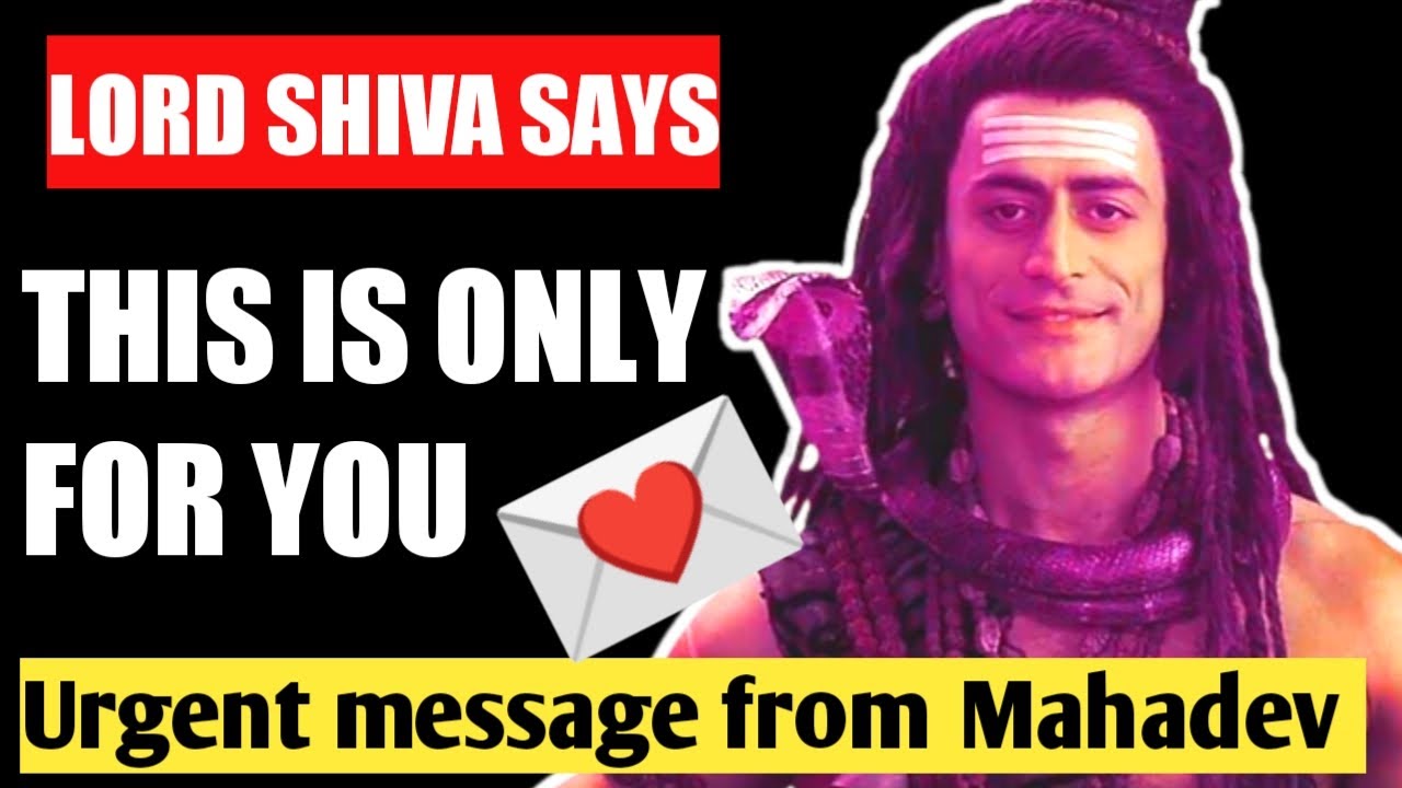 🔱Lord shiva message for you| 🛑Urgent message from Mahadev #lordshiva #blessings