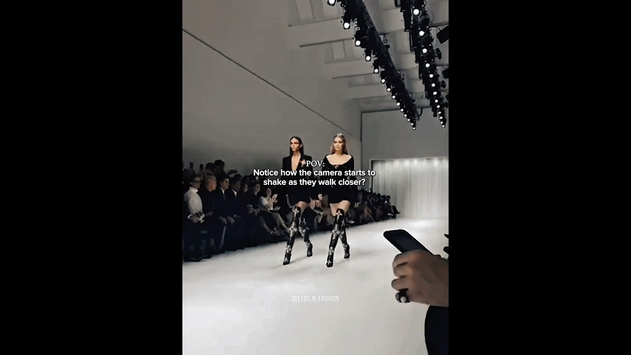 Aura so strong it hit the lens #GigiHadid & #Binx #Versace ss18 #Donatella #supermodel #fashion