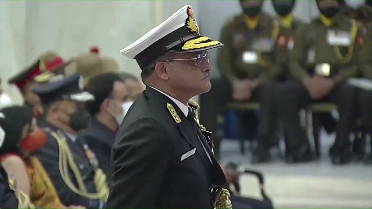 President presents Ati Vishisht Seva Medal to Rear Admiral (now Vice Admiral) Srinivasan G, VSM.