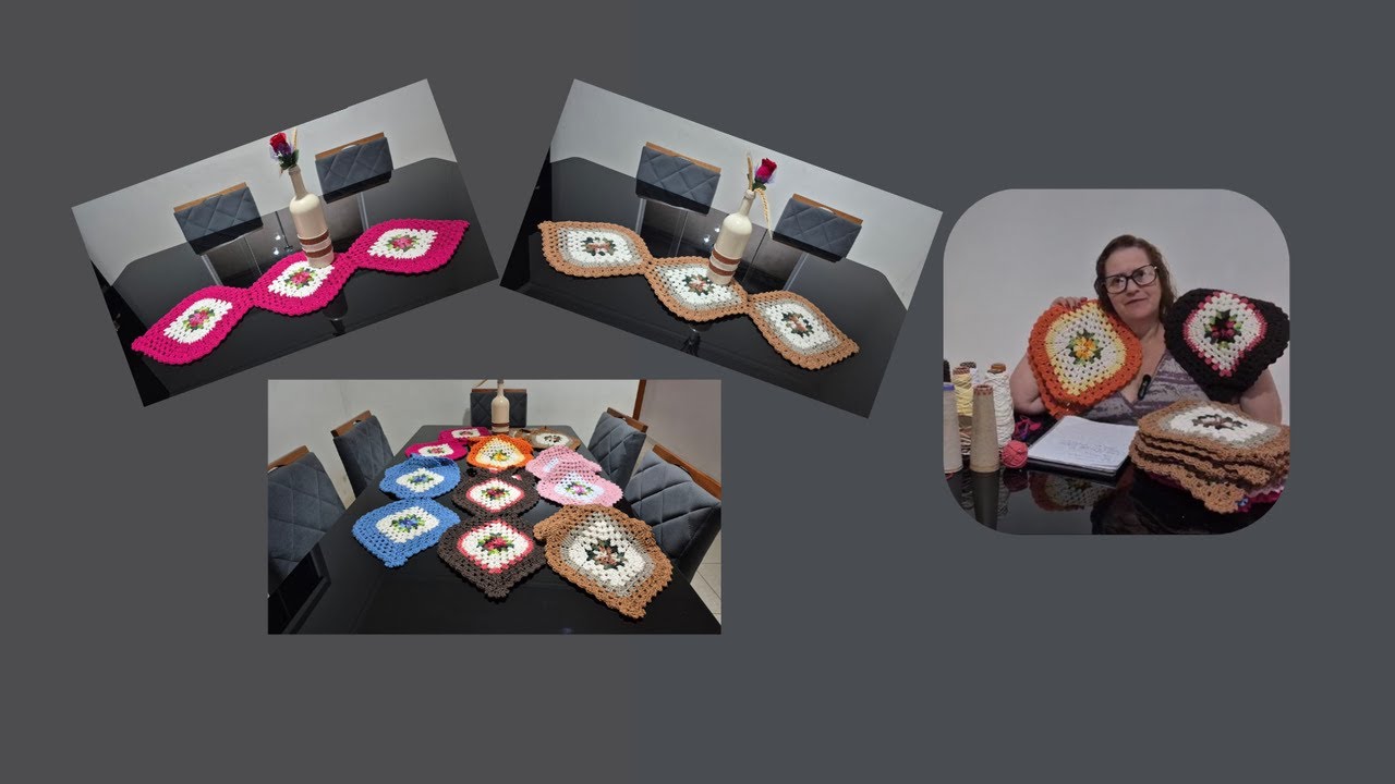 Trilho de mesa modelo folhas