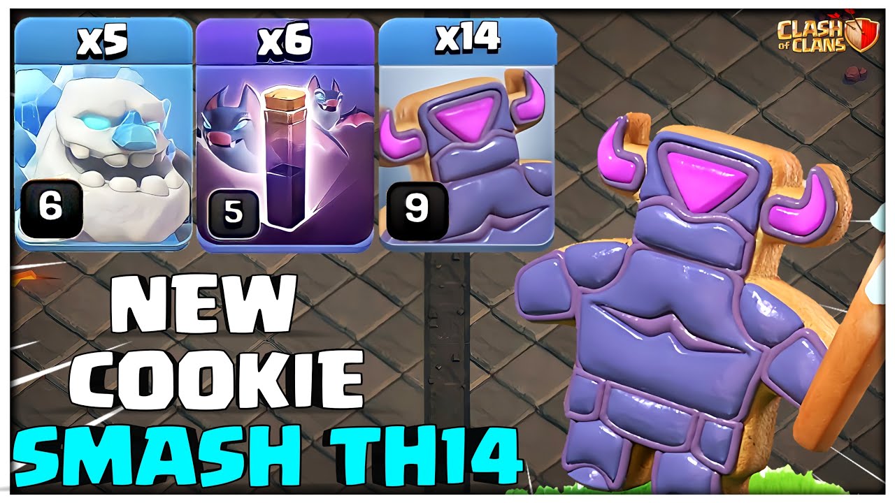 How to Use New Th14 Cookie Bat Spell Attack Strategy 2023 | Clash of Clans