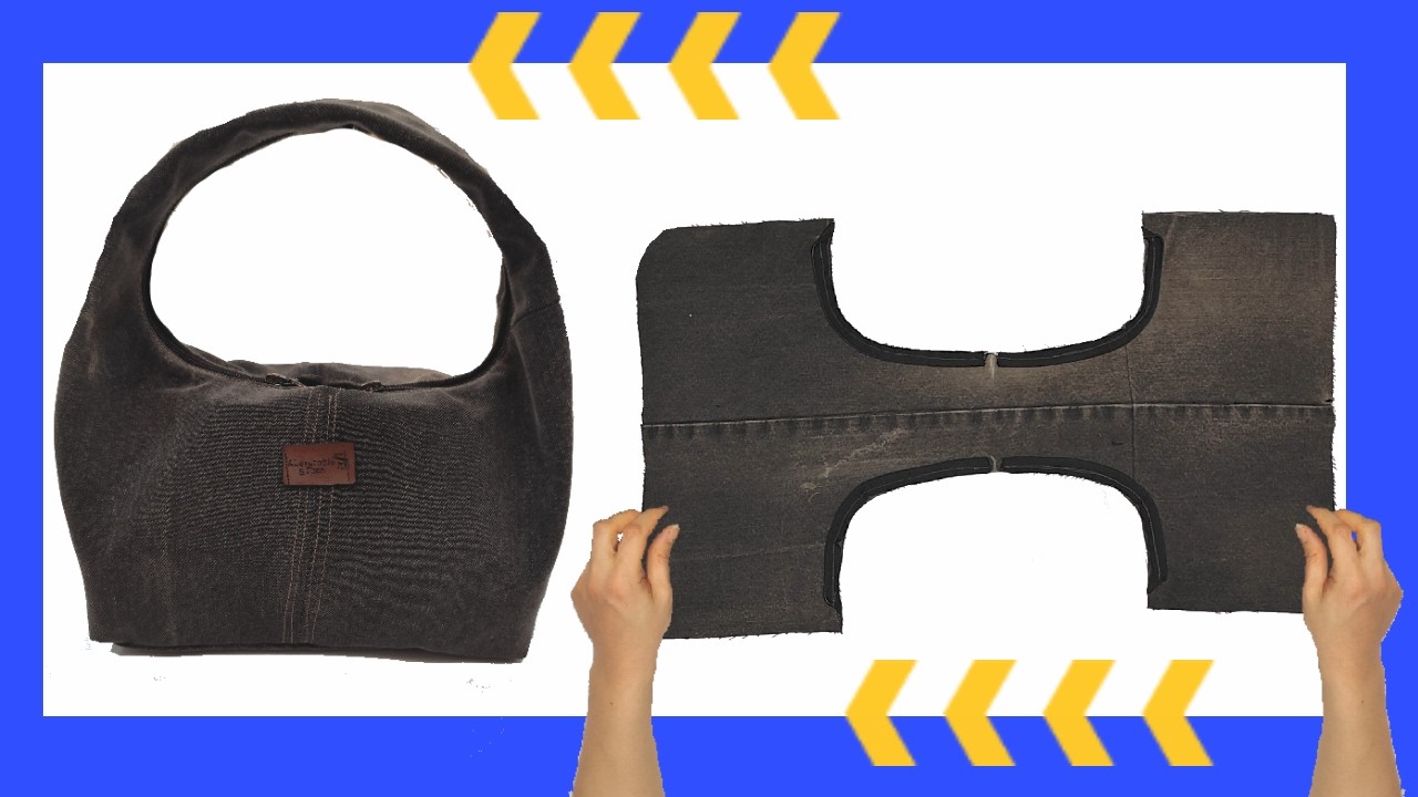 It's very easy to sew a denim bag from old jeans😉