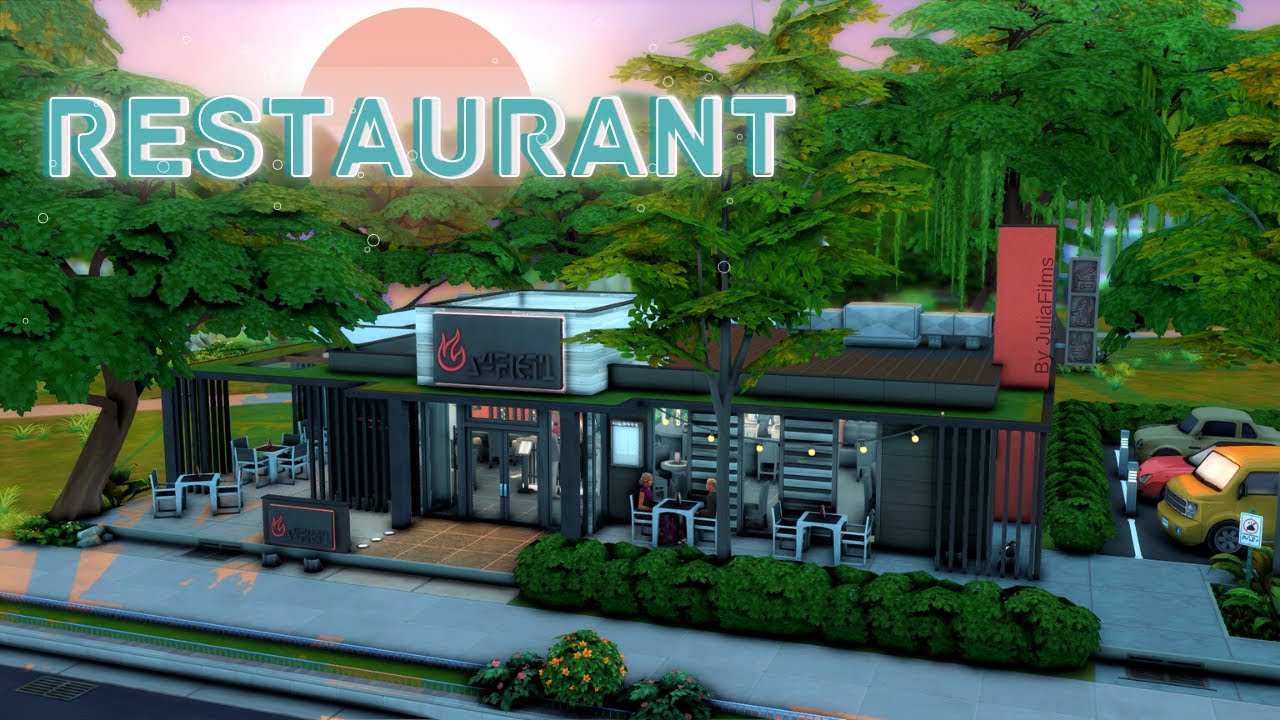 Ресторан 🍴🍝│Строительство│Restaurant│SpeedBuild│NO CC [The Sims 4]