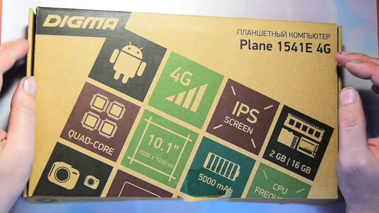 Планшет DIGMA  Plane 1541E 4G  2 Гб 16Гб