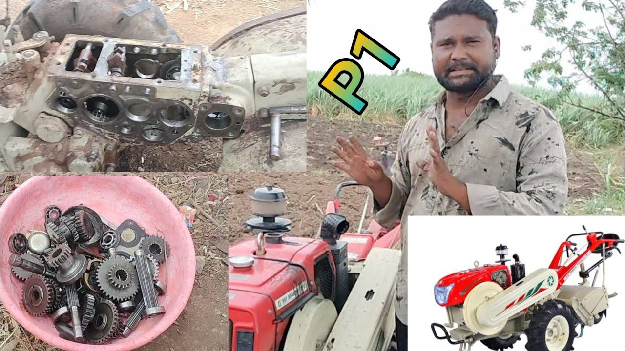 how to vst Shakti 130 Di Power tiller gearbox repair /vst Power tiller gearbox feeding