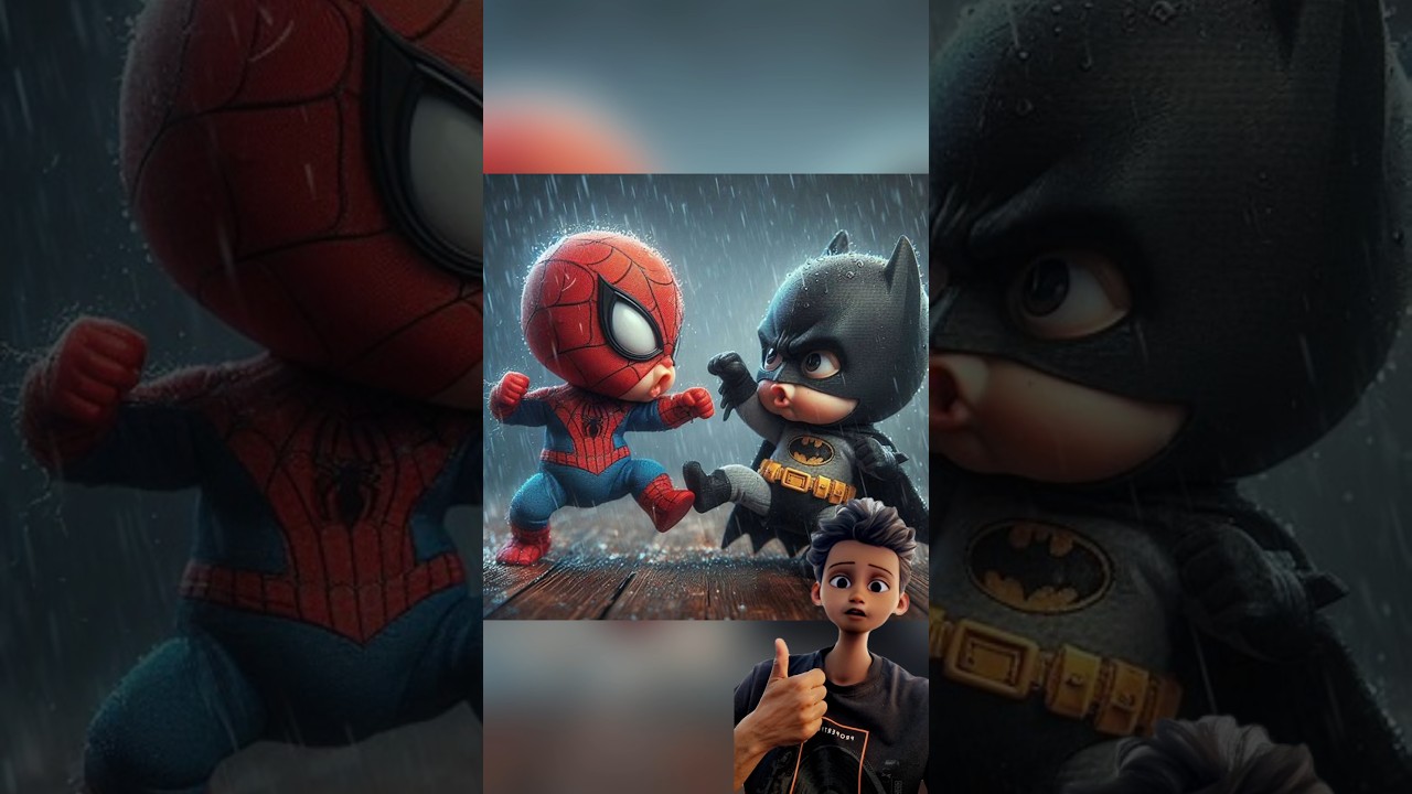 Spider man and Batman part 1 #spiderman #trending #superheroes #avengers  #fictionalcharacters #ai